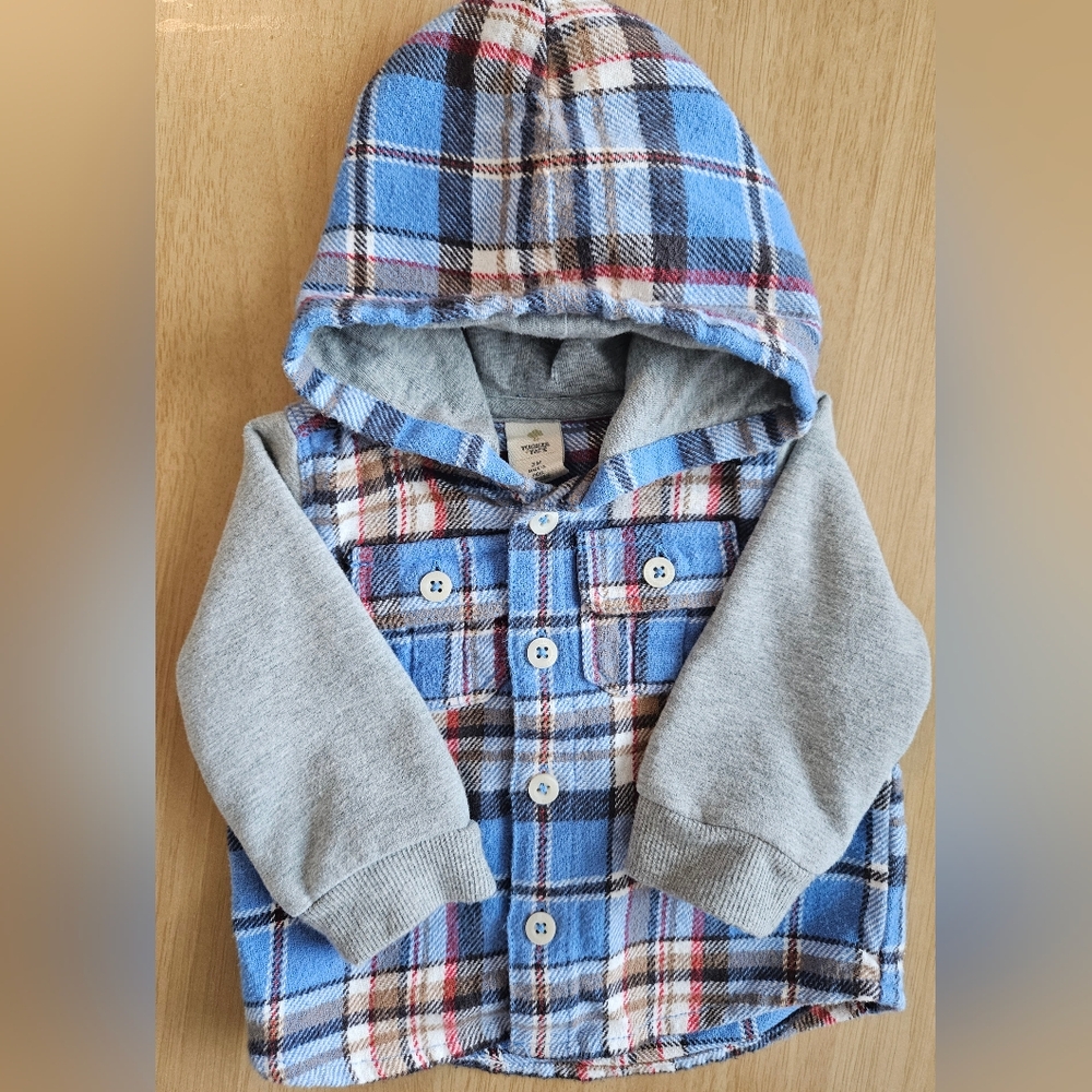 Tucker + Tate 3M Plaid Button Down Hoodie
